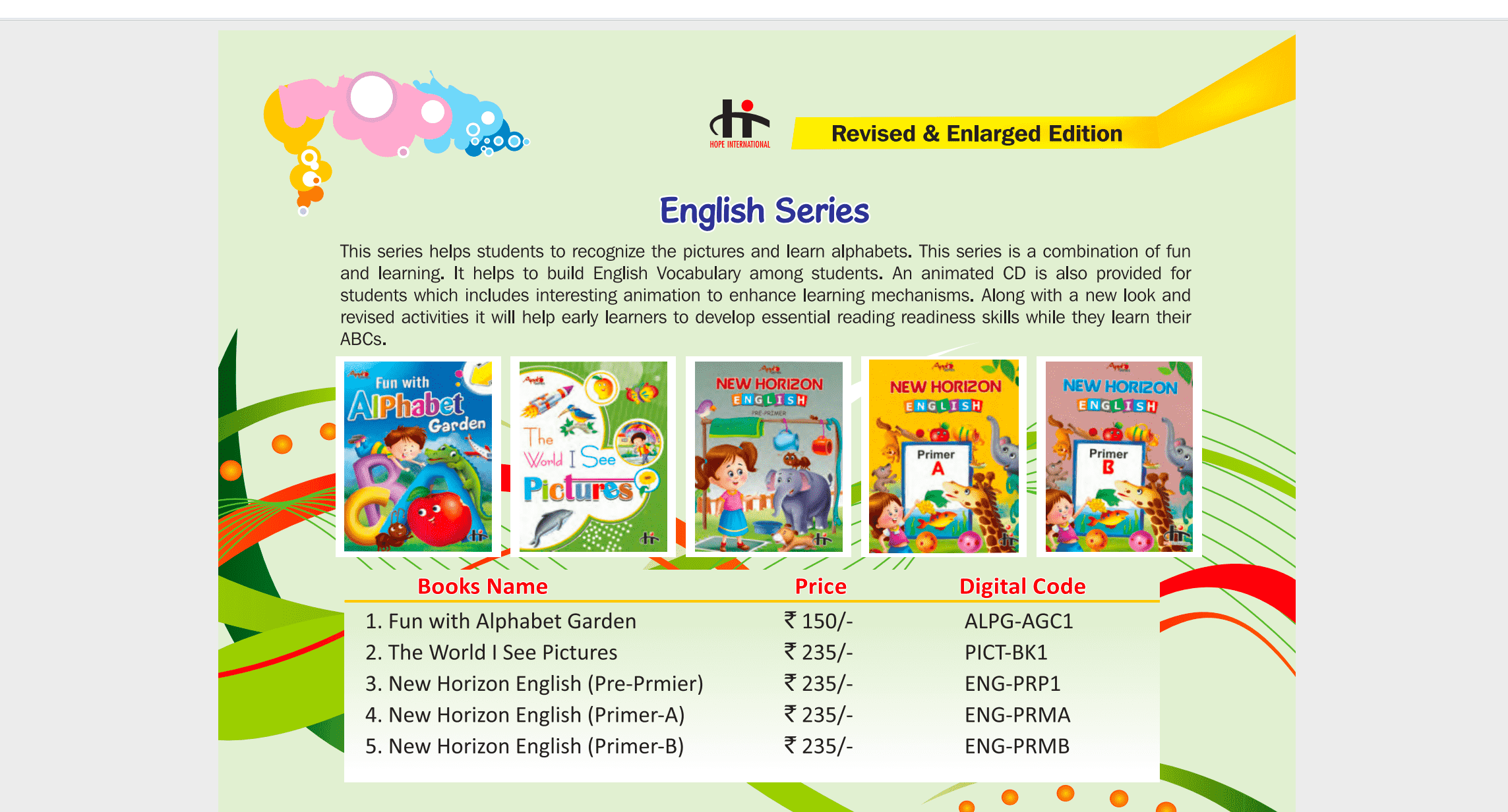 Hope International English Series New Horizon English(Prmier-A)