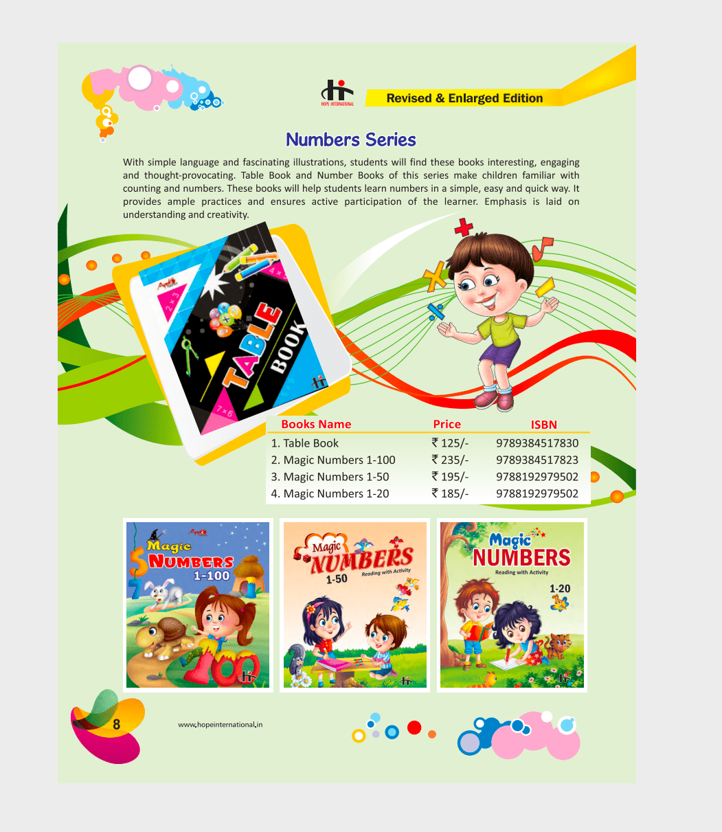 Hope International Table Book