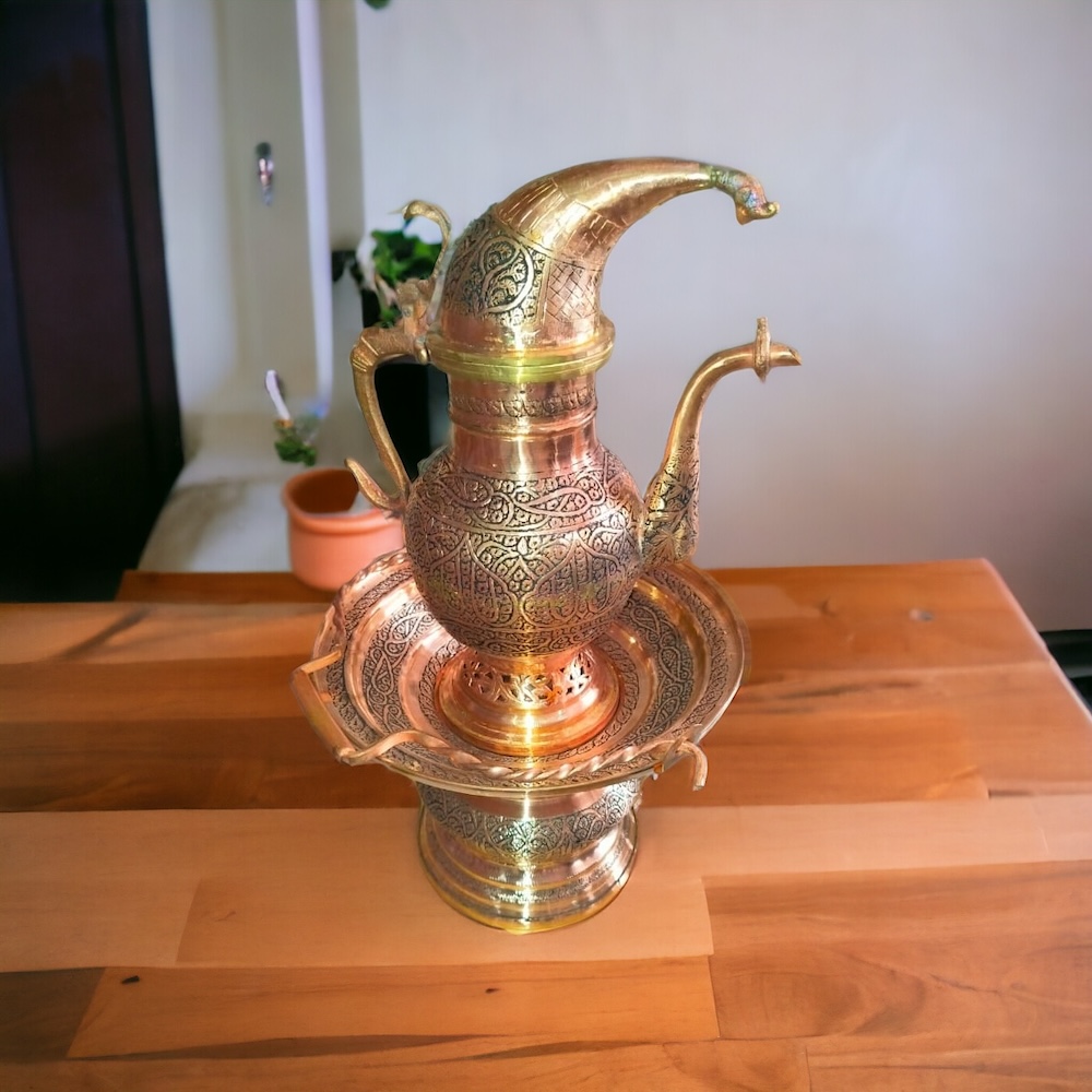 Kashmiri Copperware (kandkari Work) Tash Nari